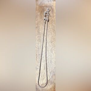 Brighton Silver-Tone Braided Necklace 16-20” adjustable